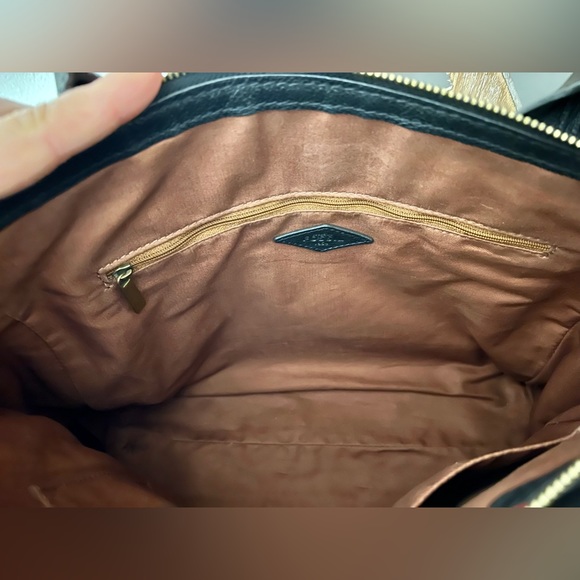 FOSSIL Purse Bag Genuine Leather Large - Picture 5 of 7